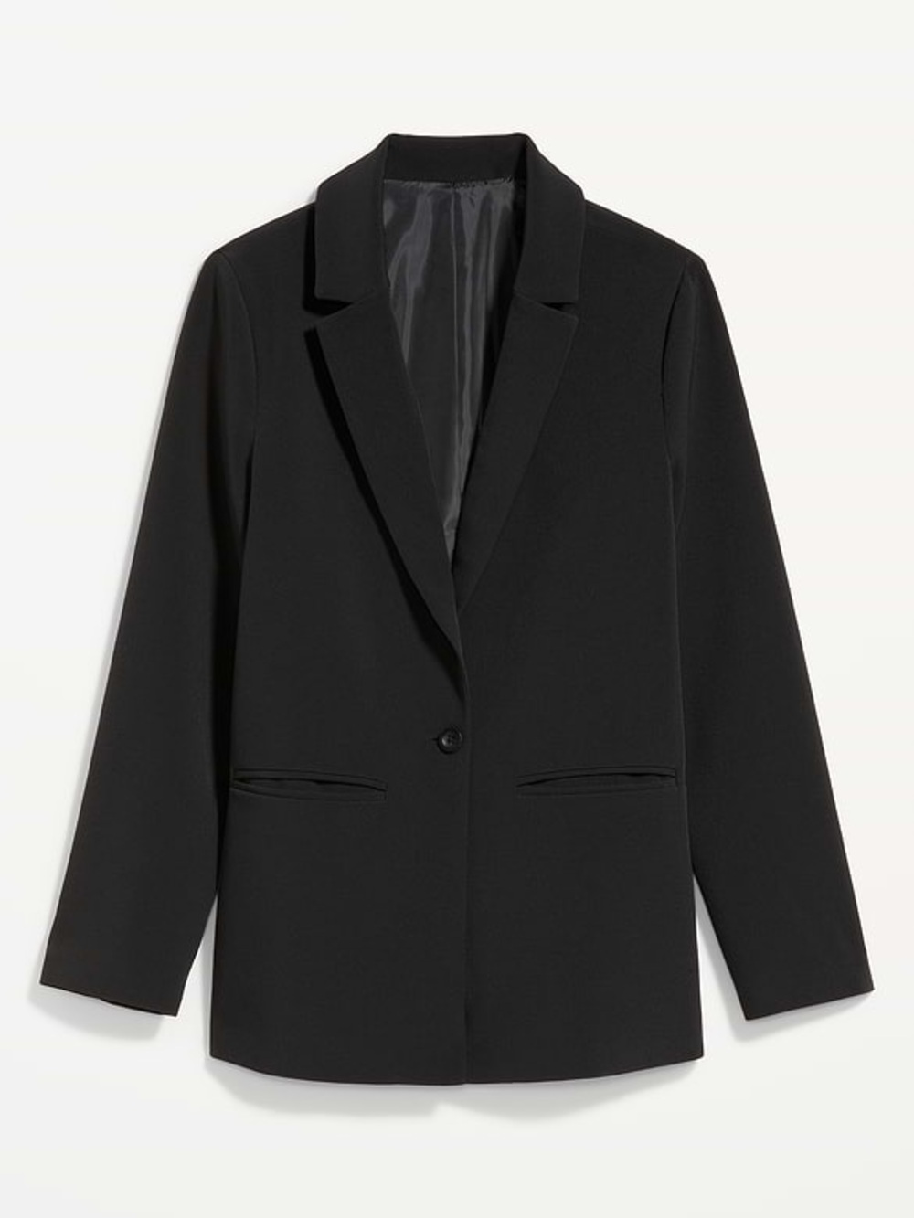 Old Navy Oversized Black Blazer Suit Jacket X-Large Notched Lapel formal office
